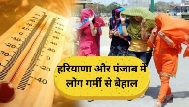 हरियाणा और पंजाब में लोग गर्मी से बेहाल