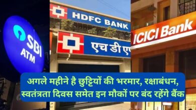 Bank Holidays August 2023:अगले महीने है छुट्टियों की भरमार, रक्षाबंधन, स्वतंत्रता दिवस समेत इन मौकों पर बंद रहेंगे बैंक