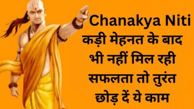 Chanakya Niti:कड़ी मेहनत के बाद भी नहीं मिल रही सफलता तो तुरंत छोड़ दें ये काम