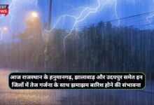 Monsoon Rain Alert Rajasthan 1 September