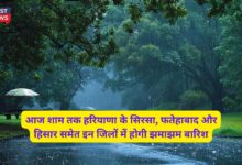 Monsoon Update Haryana 3 September