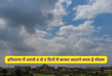 Haryana Ka Mausam Today 6 November